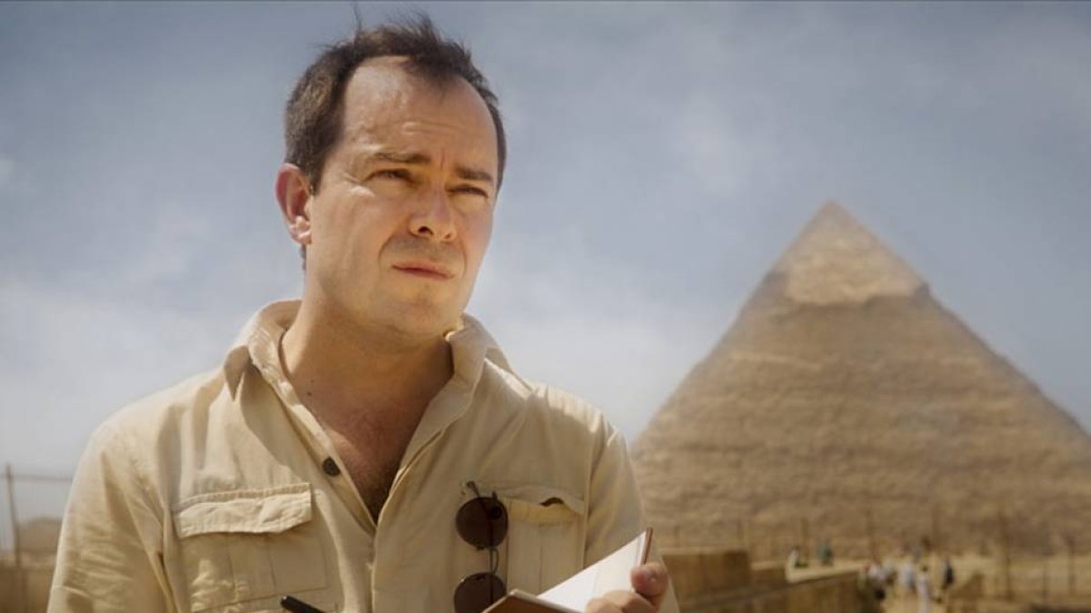 Javier Sierra en Egipto.-Carlos Ortiz