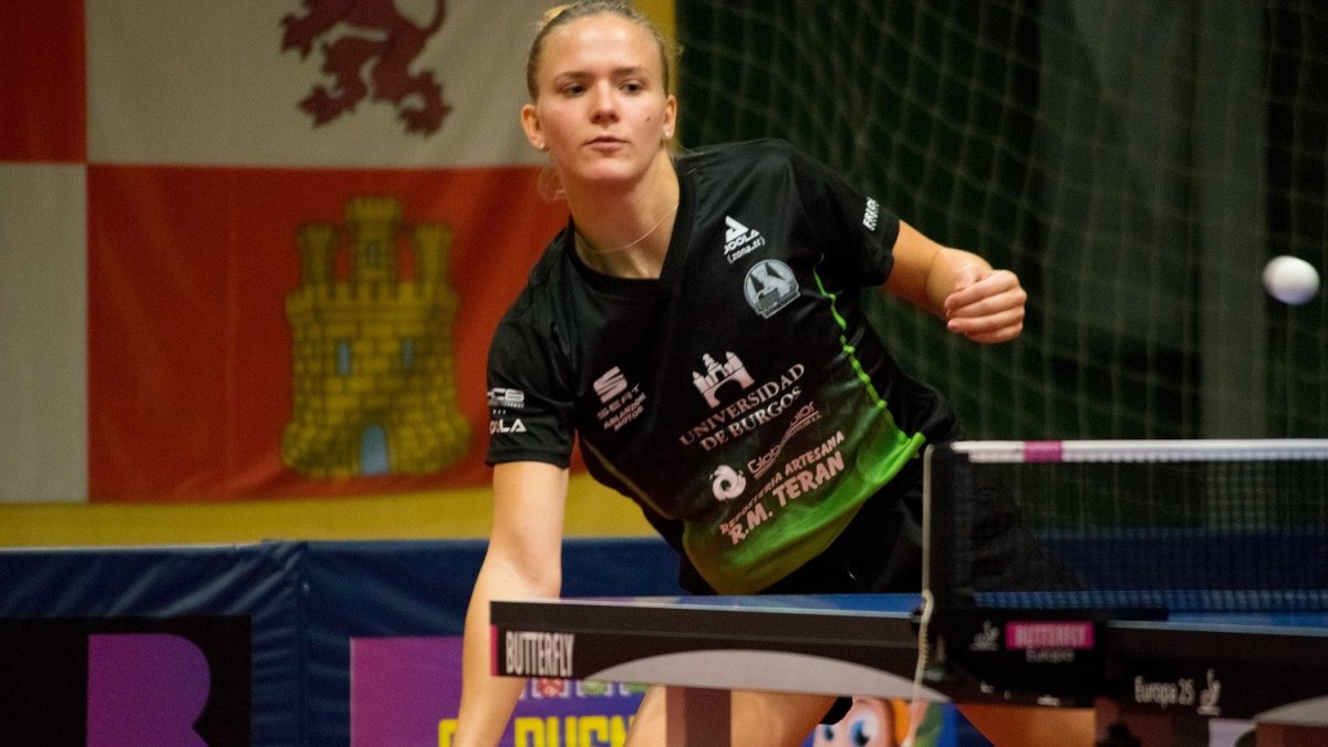 Erika Front, en su primer partido en Burgos. BURGOS FÉMINAS TM