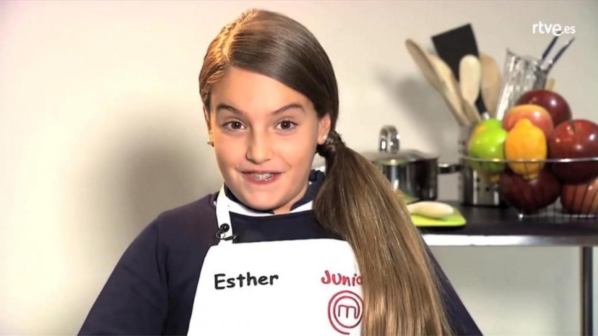 Esther, concursante de Masterchef junior 5-RTVE