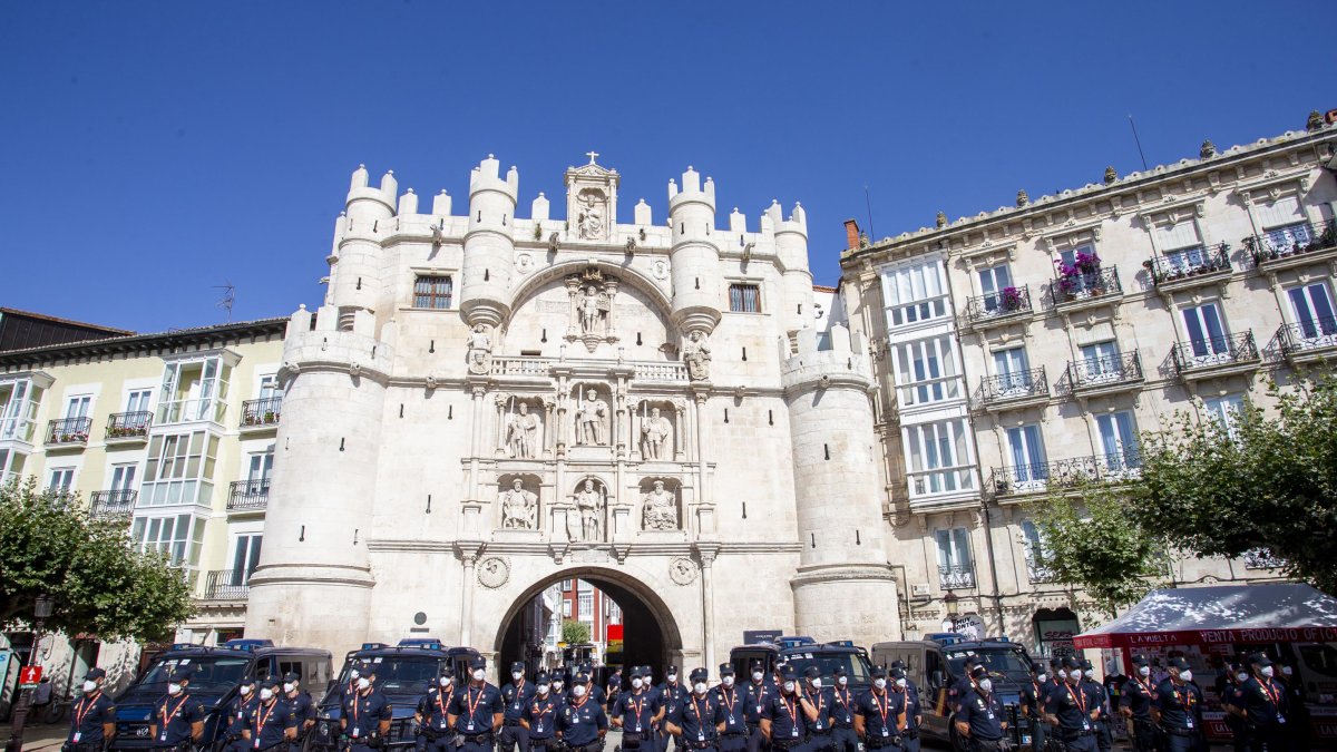 Imagen del dispositivo de seguridad que acompañará a la Vuelta. SANTI OTERO