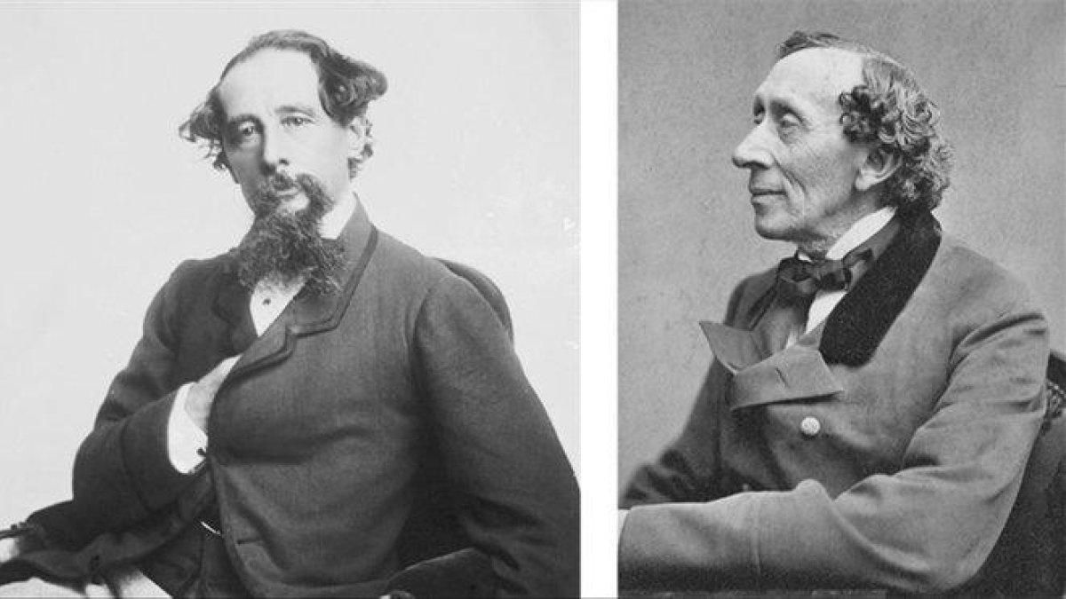 Charles Dickens y Hans Christian Andersen.-
