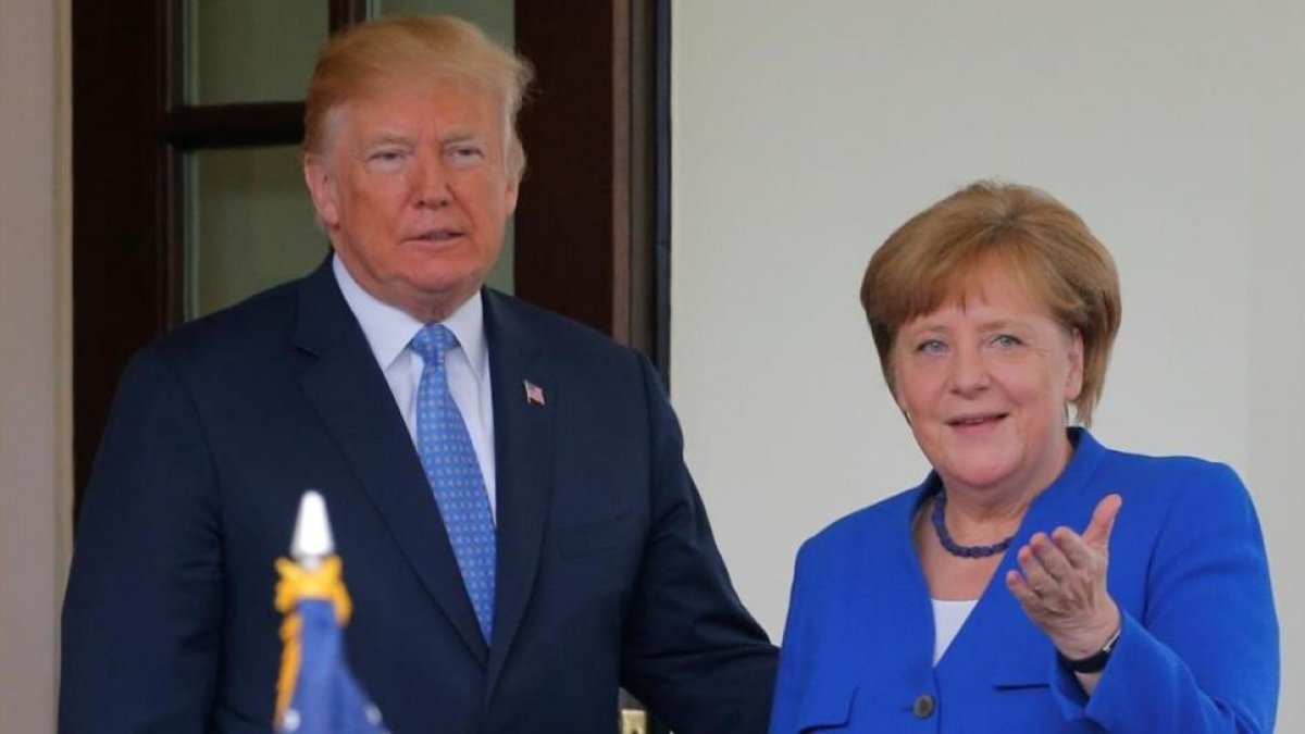 Trump y Merkel-EL PERIÓDICO