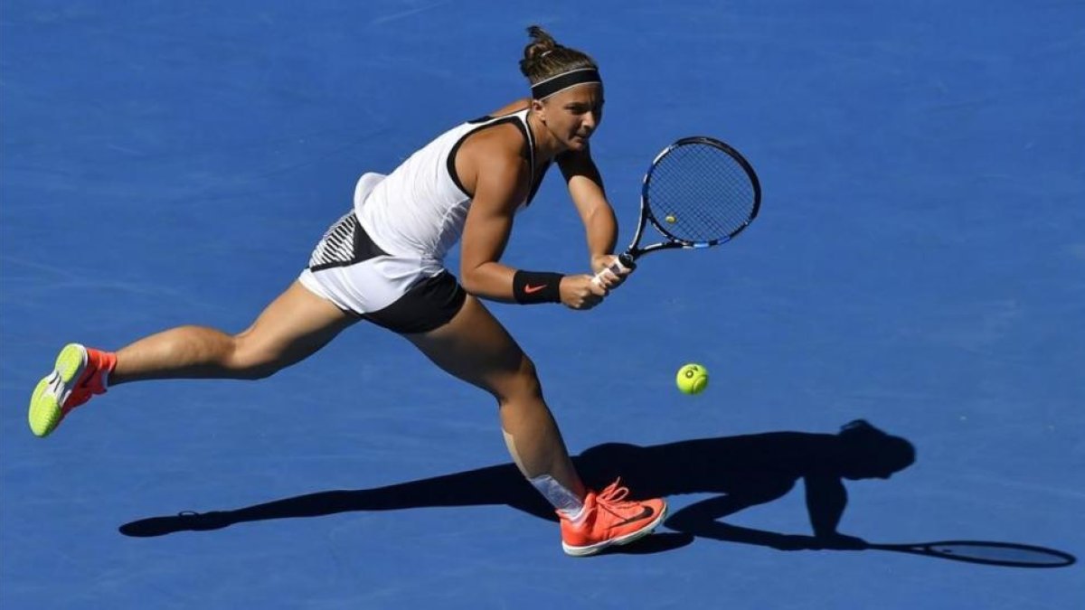 Sara Errani, en un partido del Abierto de Australia de enero pasado.-AP