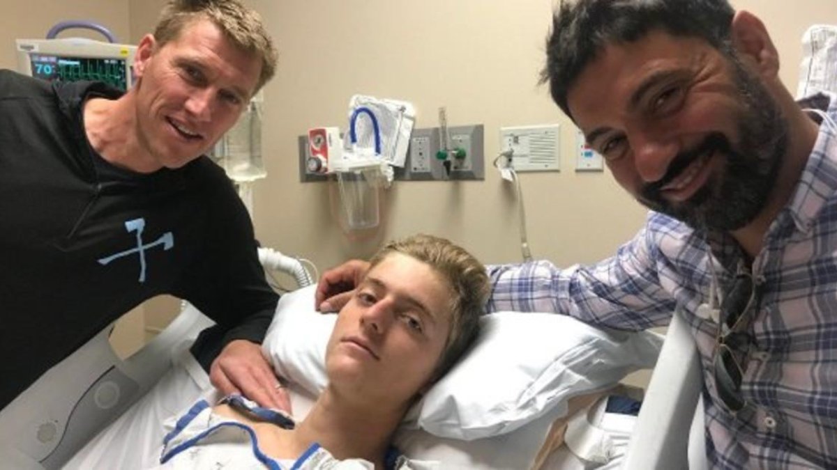 Adrien Costa, en el hospital-HAGENS BERMAN TEAM