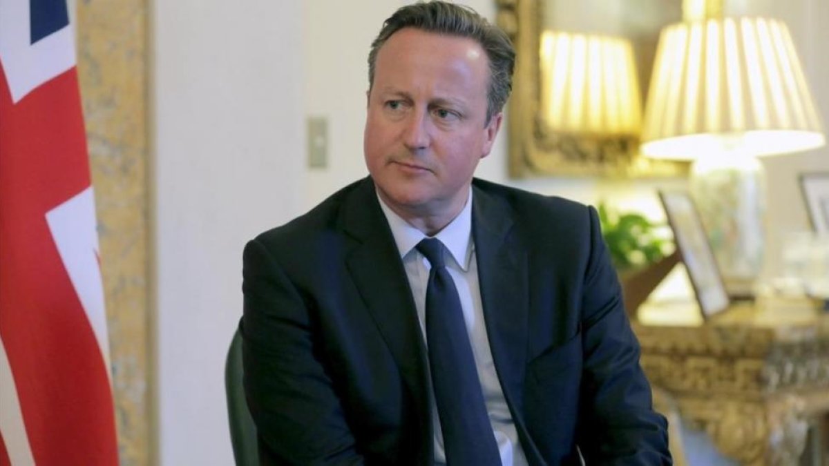 Cameron, durante una reunión con el primer ministro de Nueva Zelanda, el 31 de marzo, en Washington.-REUTERS / JOSHUA ROBERTS