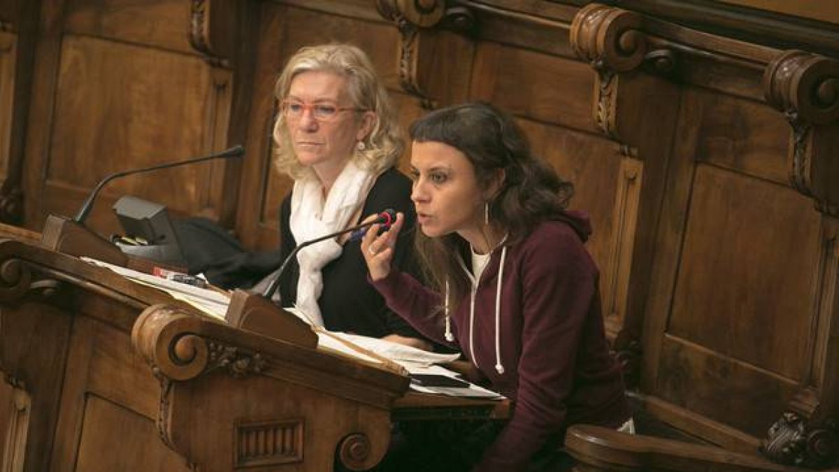 Maria Rovira, el pasado día 2, en el Ayuntamiento de Barcelona.-JOAN CORTADELLAS