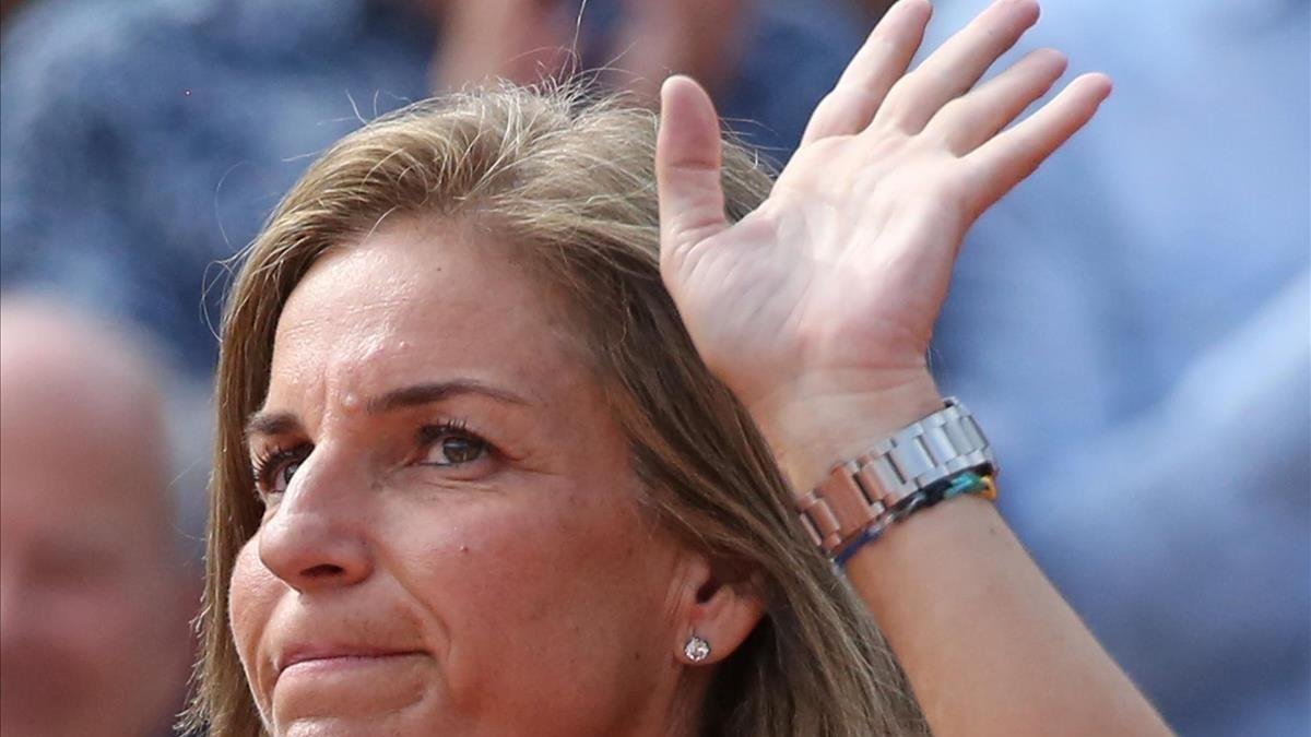 Arantxa Sánchez Vicario, el pasado 9 de junio en París, durante la celebración del Roland Garros. /-DAVID SILPA