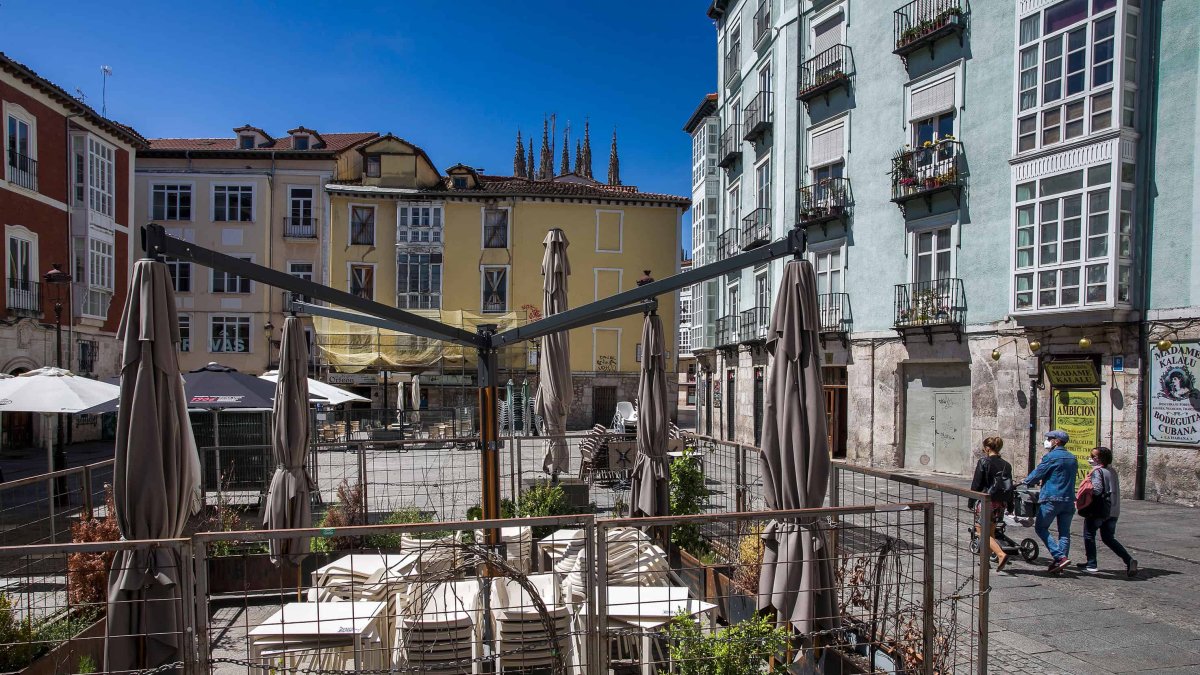 Terraza instalada en la Flora. SANTI OTERO