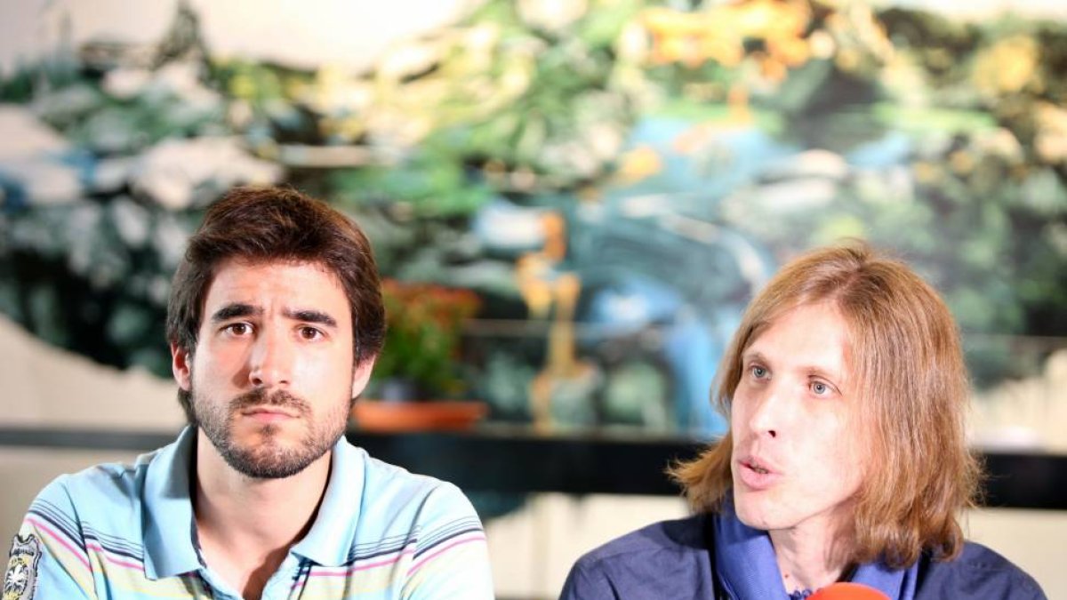El Consejo de Coordinación de Podemos Castilla y León, con la participación entre otros del secretario general de la formación, Pablo Fernández (D), ofrece una rueda de prensa-Ical