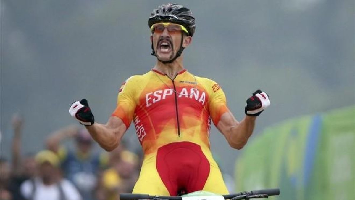 Carlos Coloma cruza la meta de Río en tercera posición.-REUTERS / ADREES LATIF