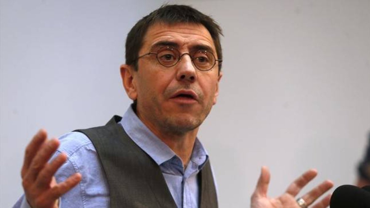 El hasta ahora número tres de Podemos, Juan Carlos Monedero.-Foto: DAVID CASTRO