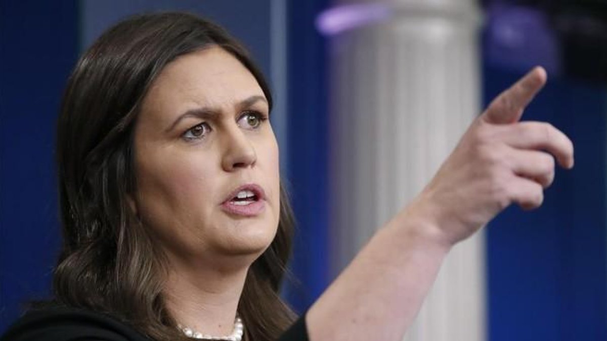 Sarah Huckabee Sanders.-