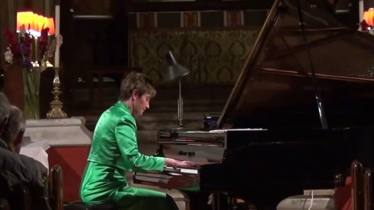 La pianista María Garzón durante un concierto-ECB