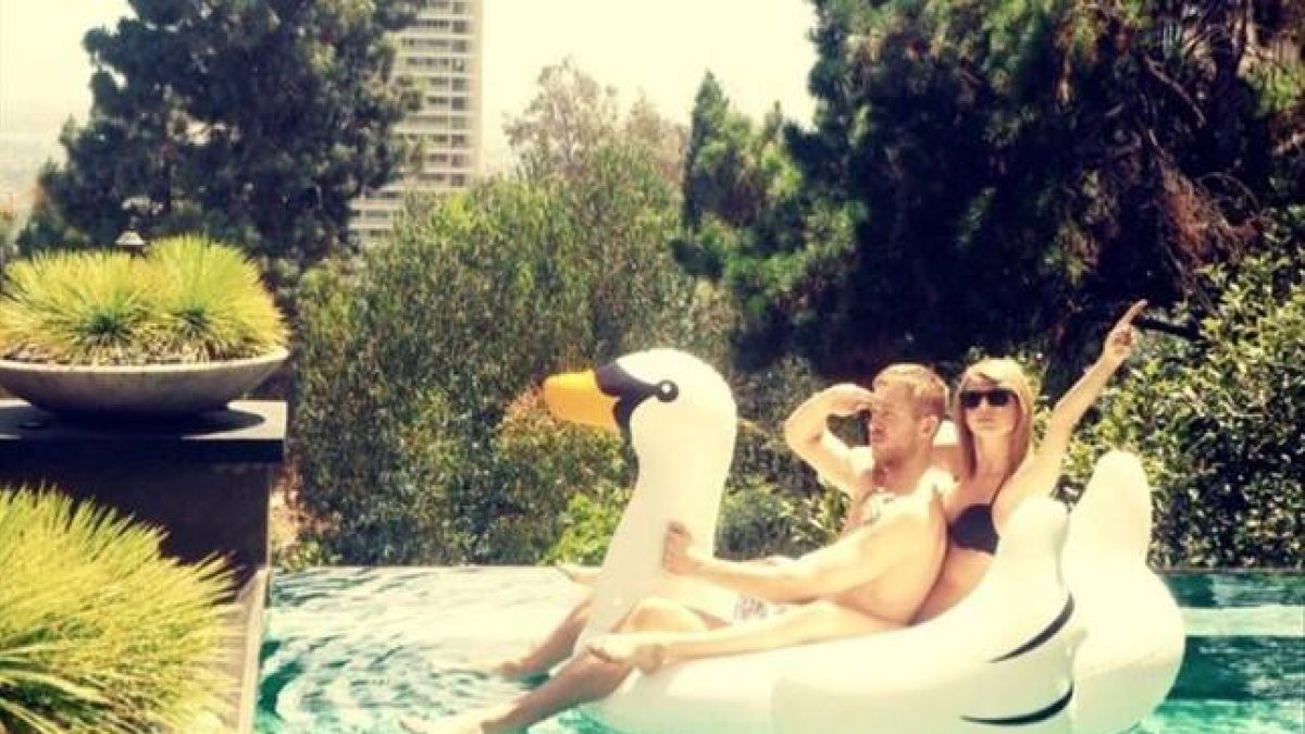 Taylor Swif y Calvin Harris se fotografían por primera vez.-Foto: INSTAGRAM