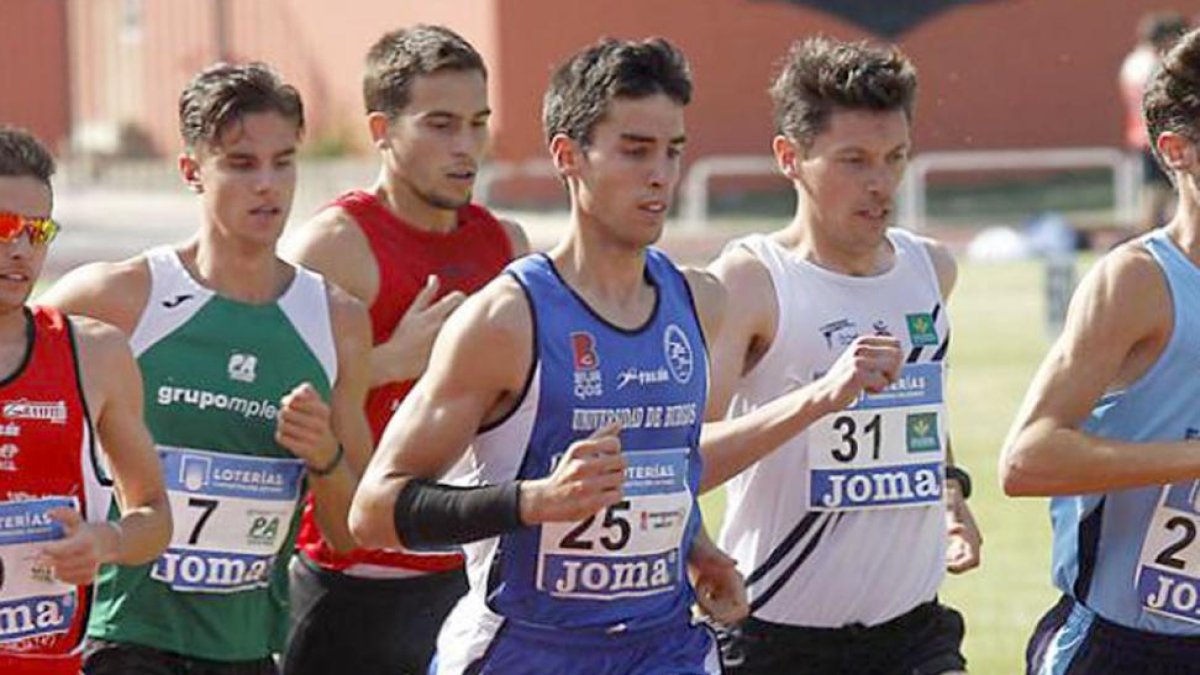 Jesús Gómez, en plena acción en una prueba en San Amaro-Santi Otero