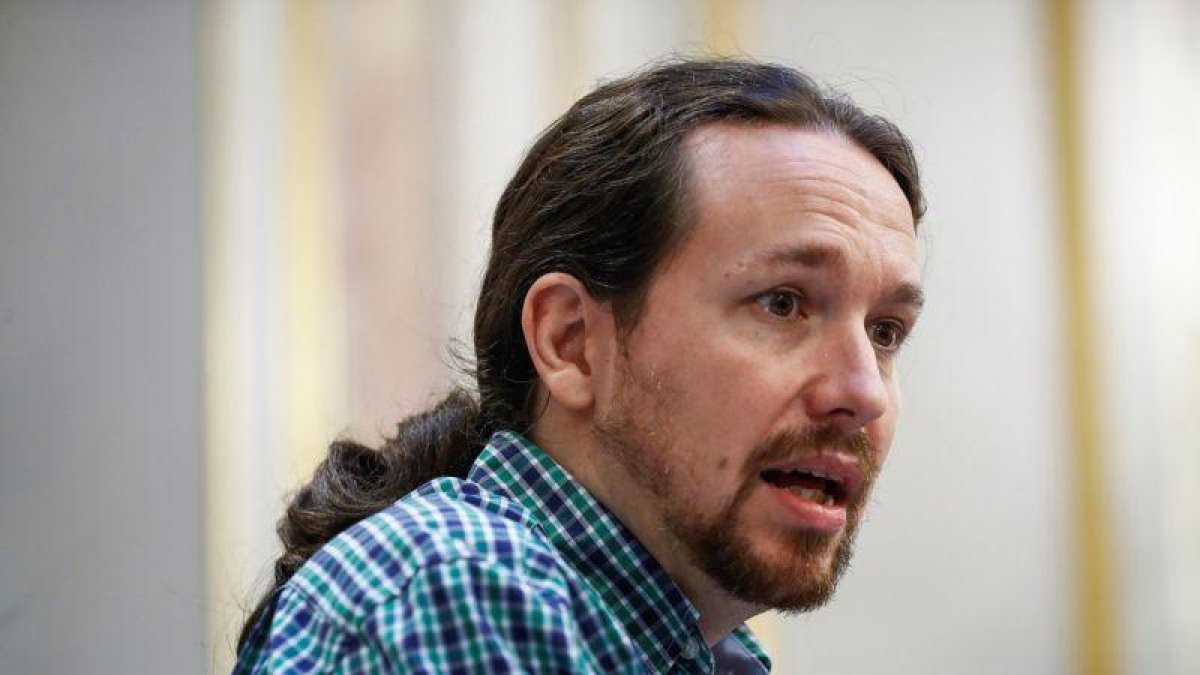 Pablo Iglesias, durante una rueda de prensa, en una foto de archivo. /-EMILIO NARANJO (EFE)