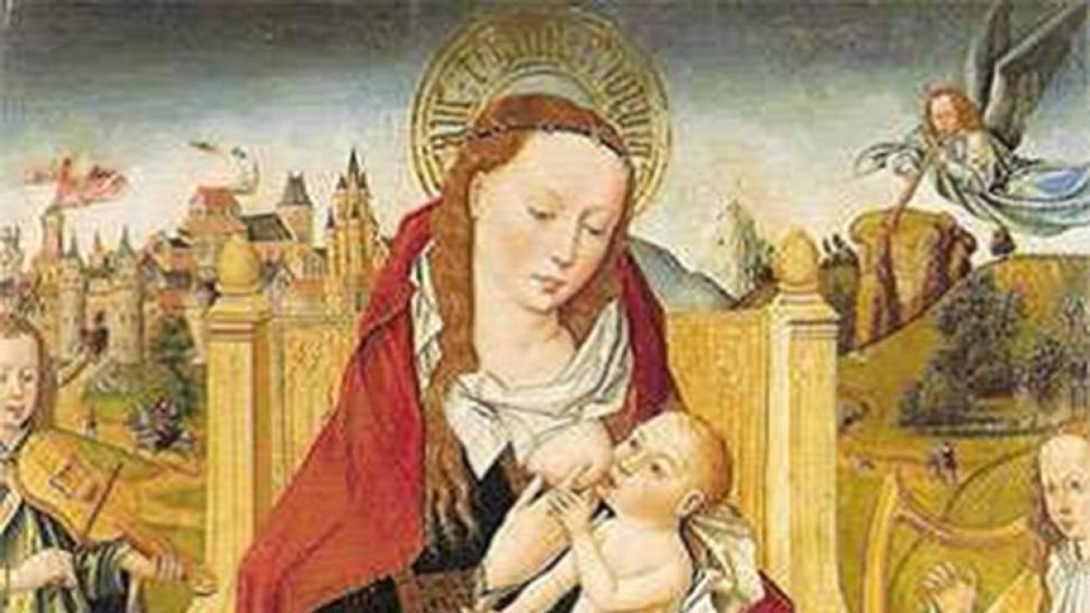 La Virgen de la Lecha, ‘oleo sobre tabla del siglo XV.-ECB