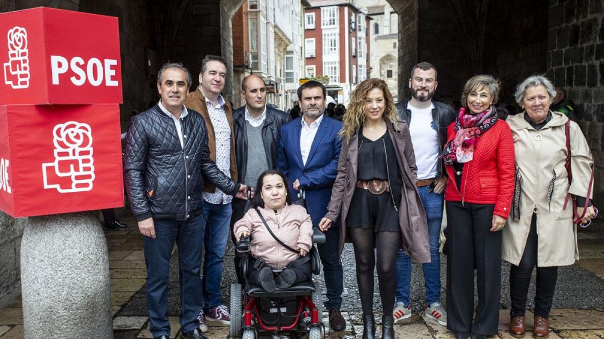 Miembros de la candidatura por Burgos del PSOE a las Cortes.-SANTI OTERO