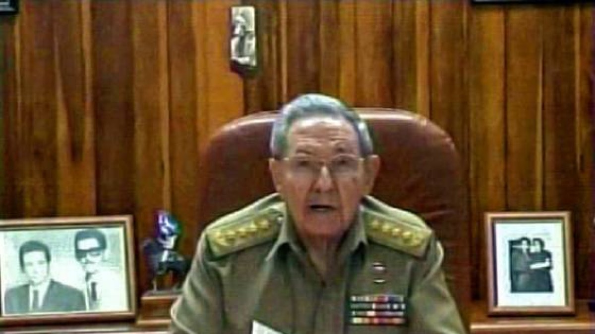 Raúl Castro durante el discurso televisado de este miércoles.-Foto: AFP