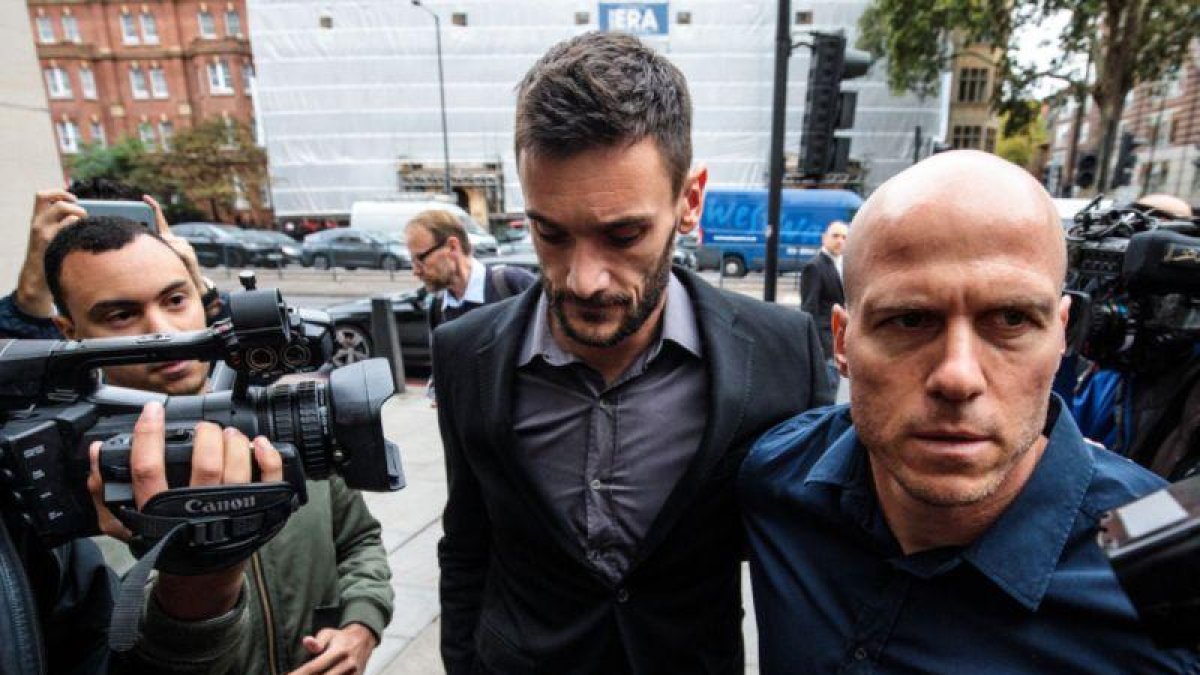 Hugo Lloris entra al juzgado-JACK TAYLOR (GETTY IMAGES)