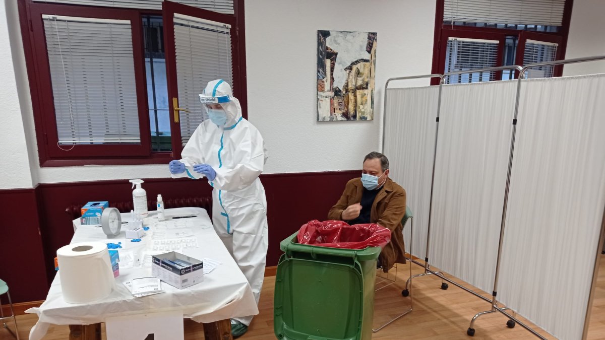 Imagen de esta mañana del cribado