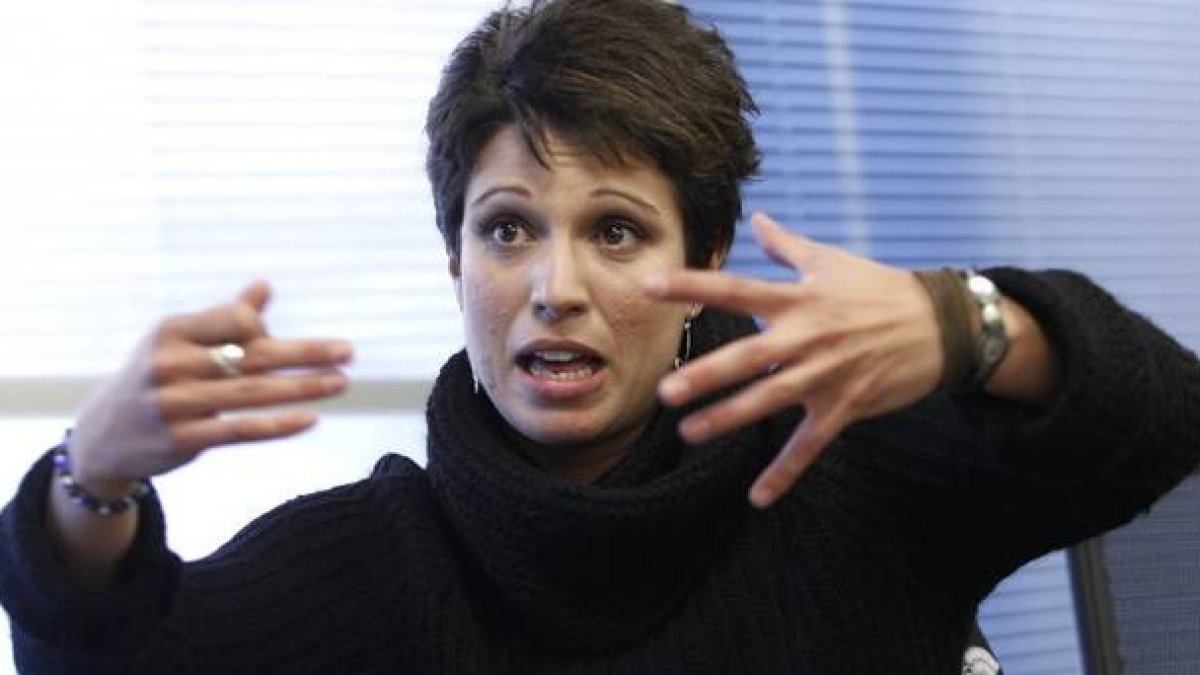 Beatriz Talegón, militante del PSOE conocida por sus polémicas intervenciones.-Foto:   Fernando Alvarado / EFE
