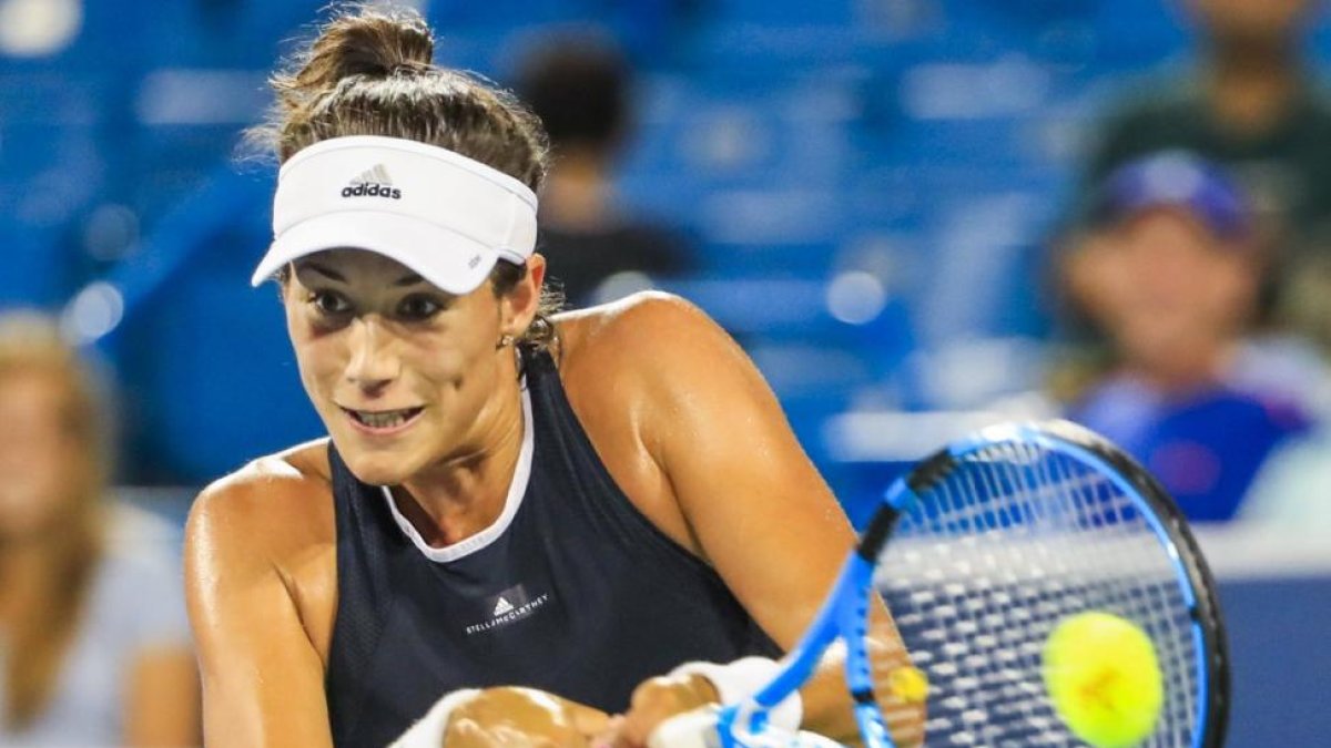 Garbiñe Muguruza, en su debut en Cincinnati-TANNEN MAURY / EFE