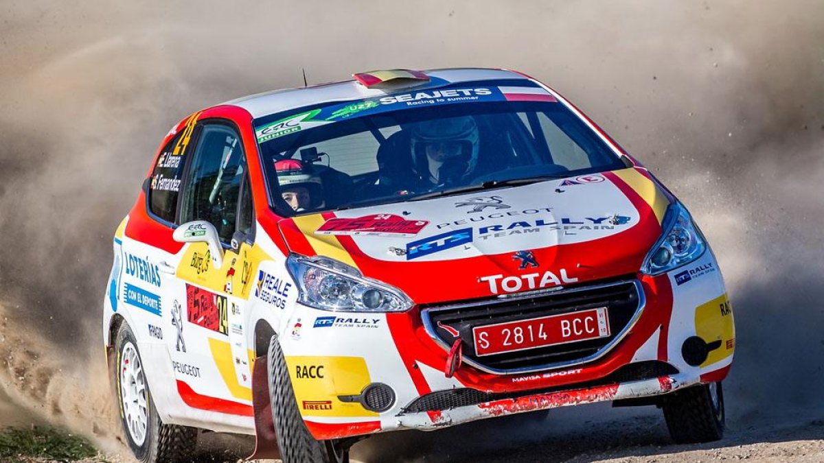 Llarena brilló con luz propia en su debut en el Rally de Polonia-ECB