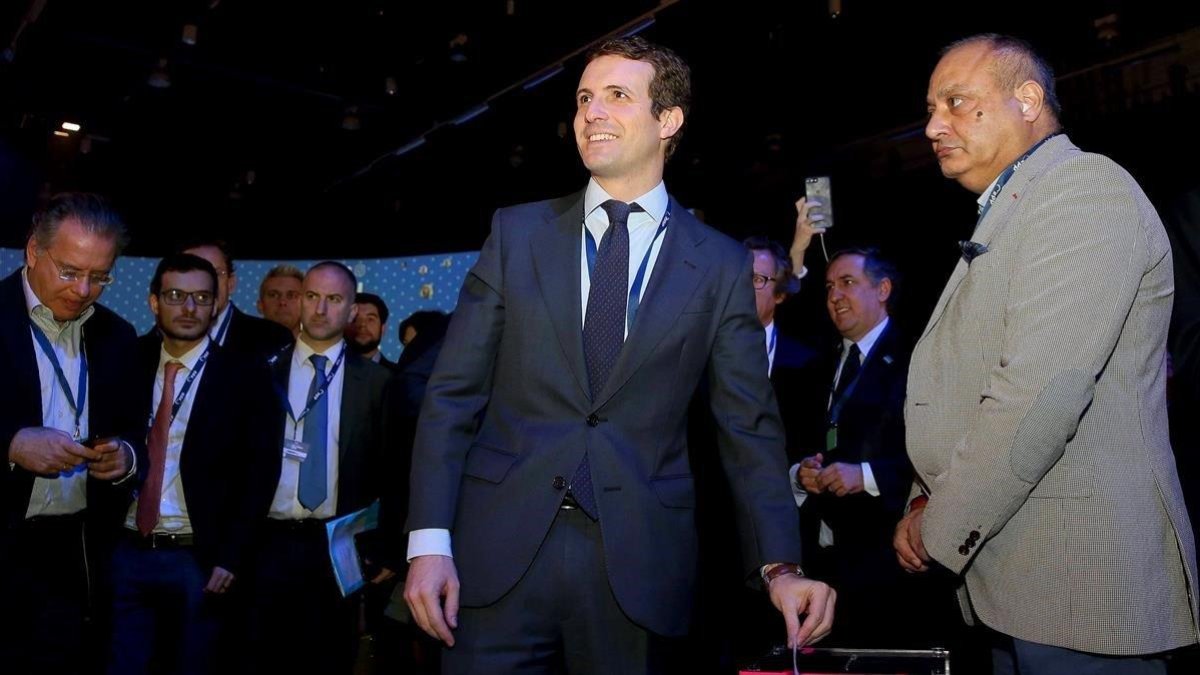 Pablo Casado, en el Congreso del Partido Popular Europeo.-