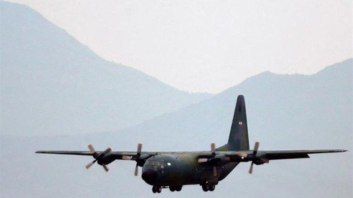 Un avión C130 Hércules de la La Fuerza Aérea de Chile (FACh).-EFE