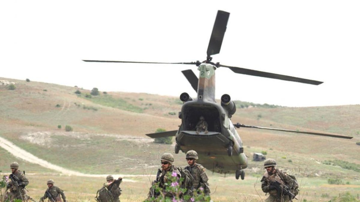 Imagen del ejercicio realizado en San Gregorio.-MIGUEL ALONSO