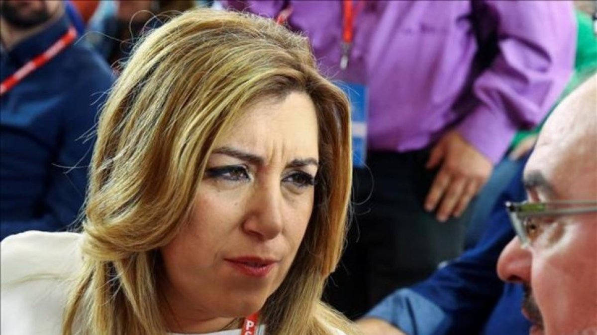 Susana Díaz, en una reunión del comité federal del PSOE, el pasado mes de octubre.-ANDREA COMAS