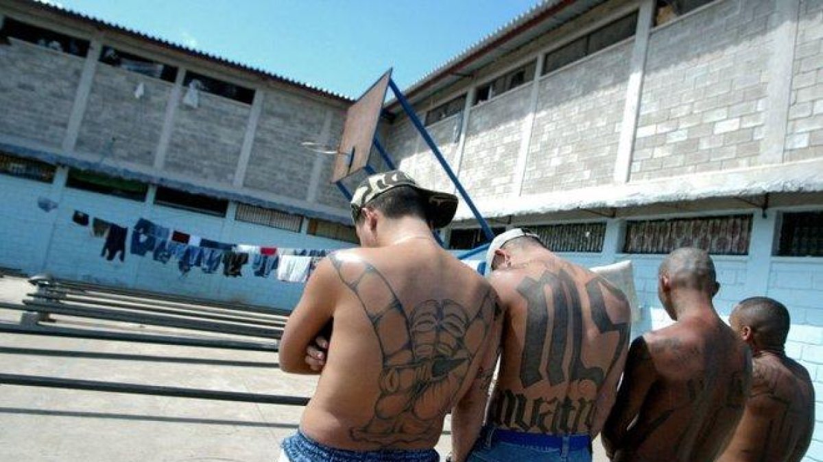 Miembros de la pandilla salvadoreña Mara Salvatrucha MS-13.-AFP