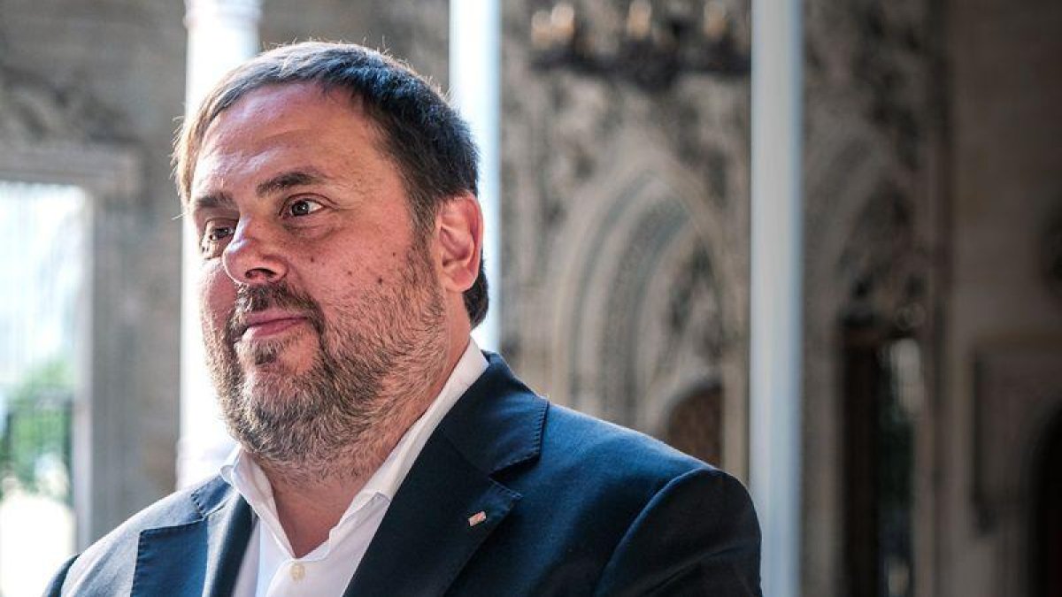 El vicepresident de la Generalitat,entrevistado por EL PERIÓDICO horas antes del 1-O.-EL PERIÓDICO