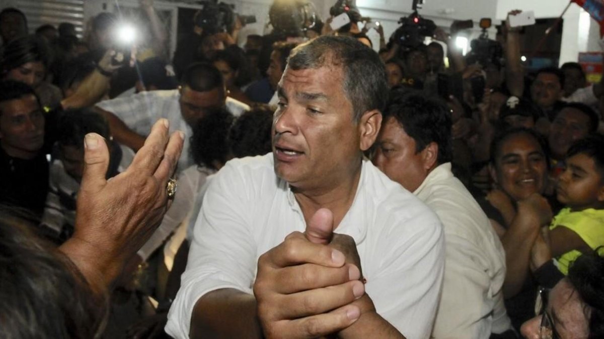 El expresidente ecuatoriano, Rafael Correa, el pasado febrero-MARCOS PIN / EFE
