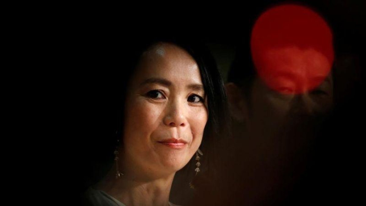 Naomi Kawase, en la presentación de Hacia la luz en el último Festival de Cannes.-REUTERS / JEAN-PAUL PELISSIER