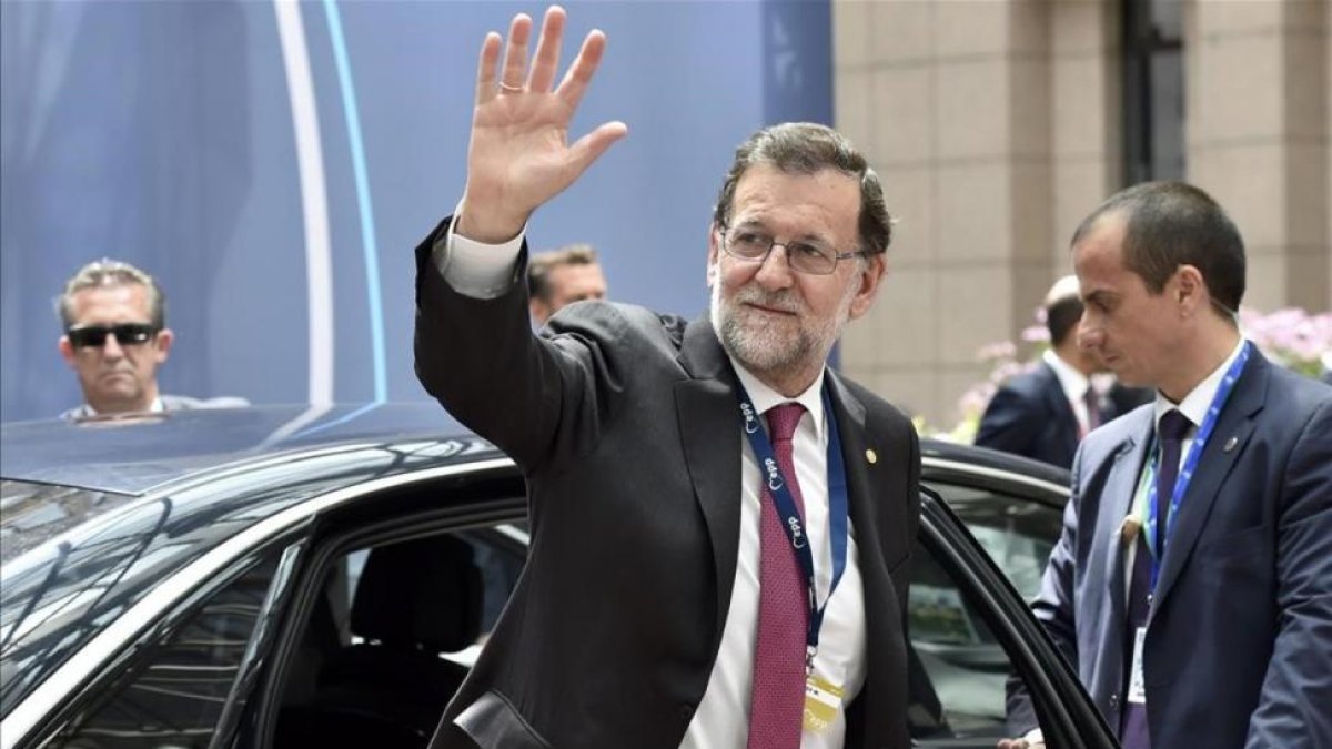 Mariano Rajoy, este martes, a su llegada a la cumbre de Bruselas.-REUTERS / ERIC VIDAL