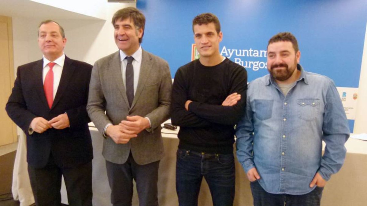 Juan Carlos Pousa, Fernando Gómez, Miguel Cobo y Antonio Arrabal durante la presentación del evento.-