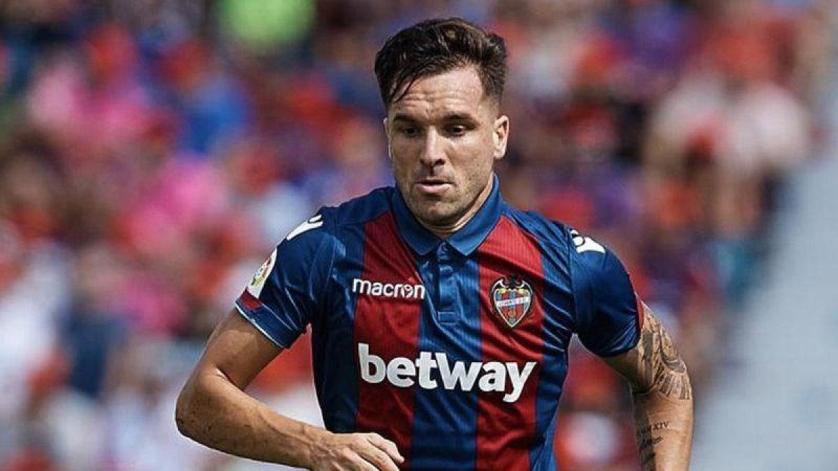Toño García, en un partido con el Levante.-EFE / DAVID ALIAGA