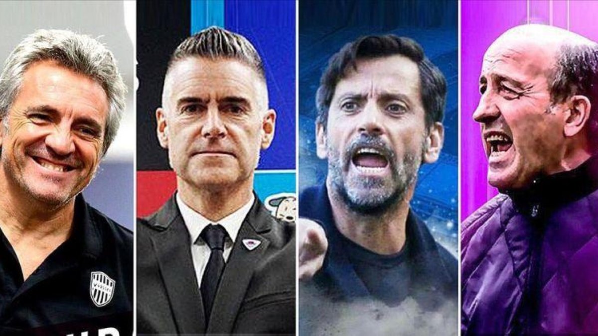 Lillo (Vissel Kobe), Carreras (sagan Tosu), Quique (Shanghai Shenhua) y Lotina (Cerezo Osaka).-EL PERIÓDICO