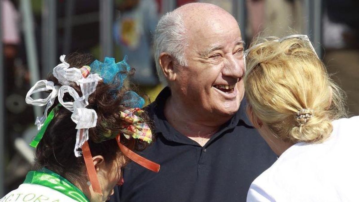 Retrato de Amancio Ortega, fundador de Zara y del Grupo Inditex, este fin de semana en A Coruña.-GTRES