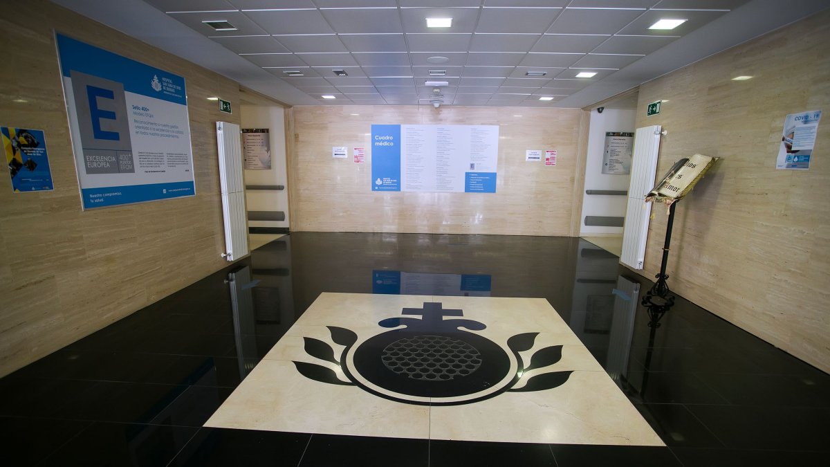 Hall de entrada del Hospital San Juan de Dios de Burgos. TOMAS ALONSO