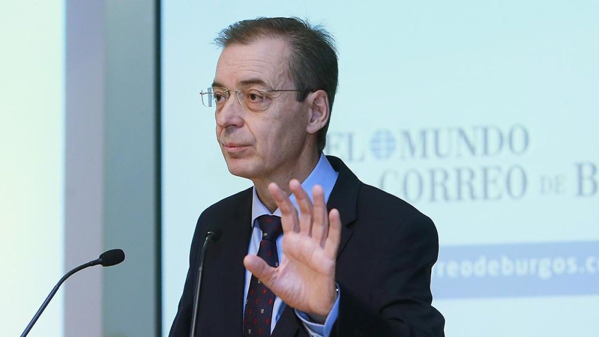 Germán Barrios, durante su intervención.-RAÚL G. OCHOA