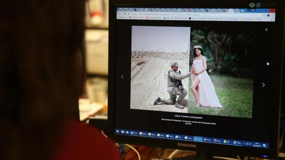 El fotomontaje de la pareja.-XAVIER GONZÁLEZ