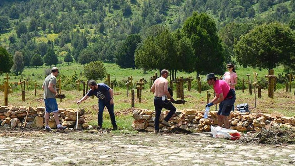 La recreación del cementerio de Sad Hill es uno de los elementos destacados del programa de actos.-A. MOLINERO