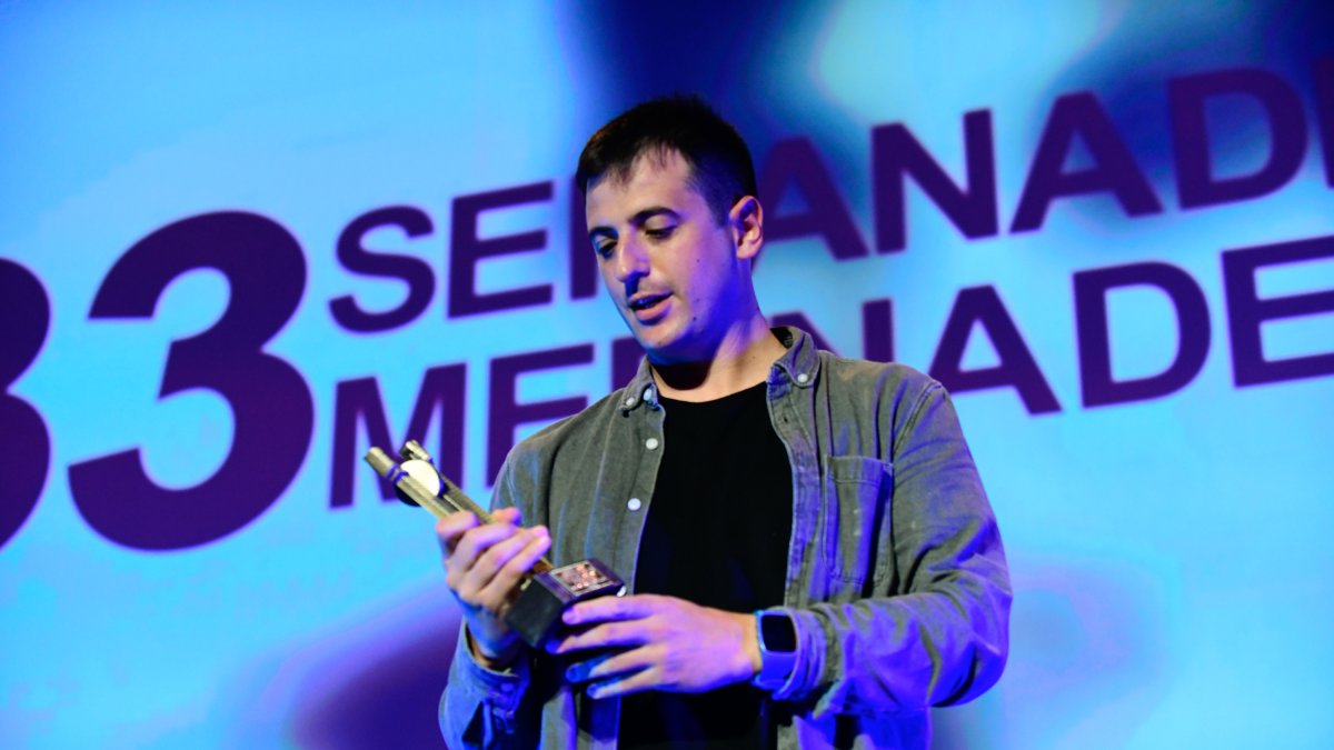 Pérez Sañudo en la clausura de la 33 edición. RODRIGO JIMÉNEZ