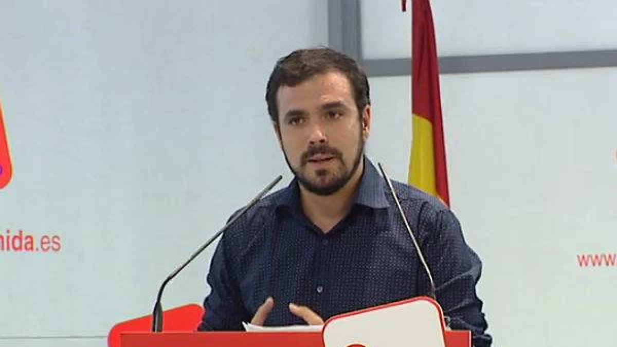 El candidato de IU a la Presidencia del Gobierno, Alberto Garzón, ha anunciado su intención de presentarse a las primarias de Ahora en Común, si se celebran, durante la reunión de la Presidencia Ejecutiva Federal de IU.-Foto: ATLAS