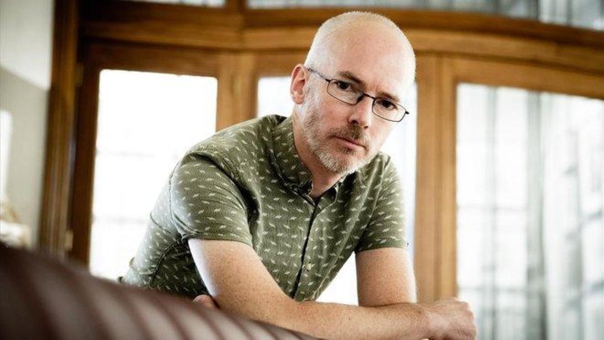 El escritor británico Jon McGregor, en su reciente visita a Barcelona.-ROBERT RAMOS