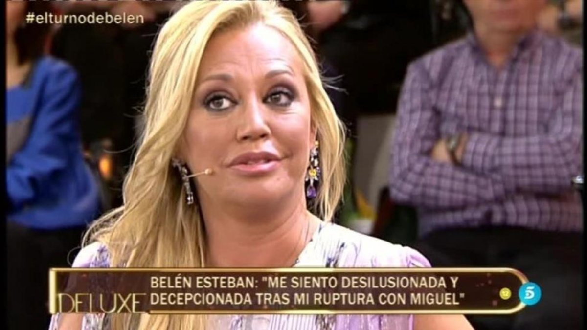 Belén Esteban, en el programa 'Sálvame de Luxe'.-