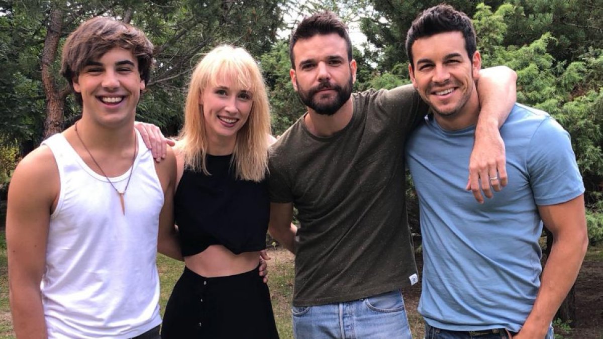 Óscar Casas, Ingrid García-Jonsson, Jon Arias y Mario Casas.-MOVISTAR+